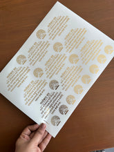 Navkar Mantra sticker sheet